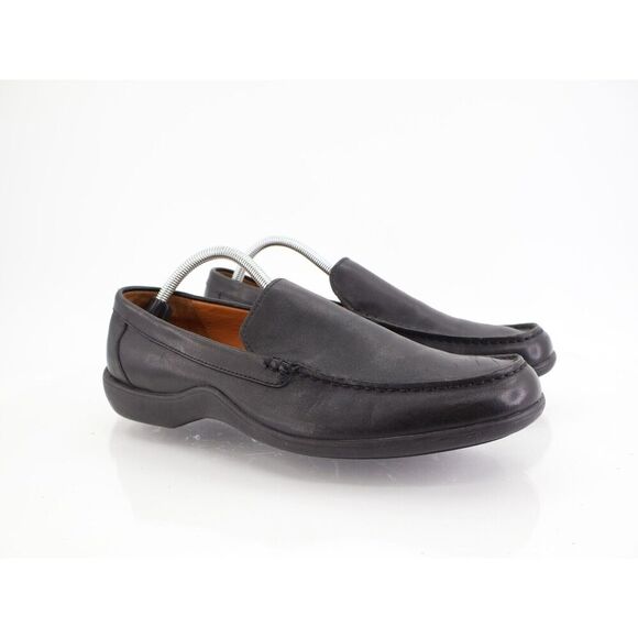 Cole Haan Men's Dempsey Loafer Size 10 M Black Leather Venetian Driving Shoe - Picture 1 of 15